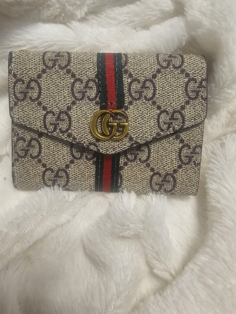 Brown Canvas Cardholder